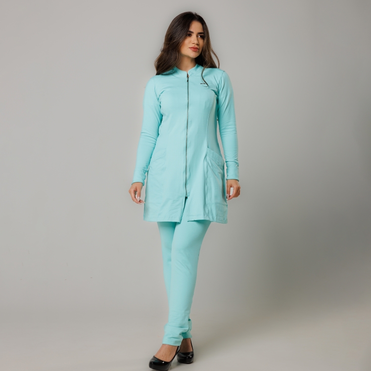 Jaleco Sottile Up Tecnológico Feminino Aqua