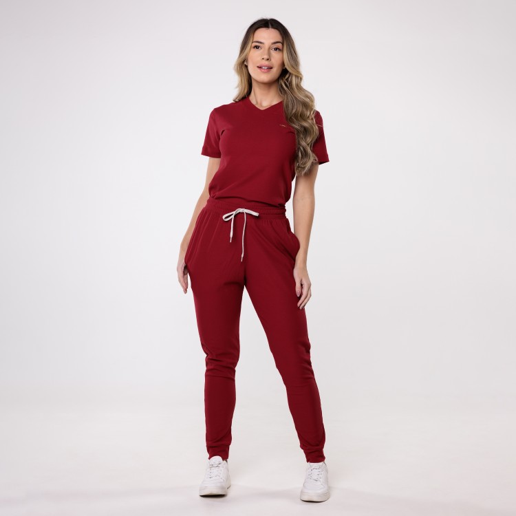 Scrub Sottile Alluring Feminino Bordô