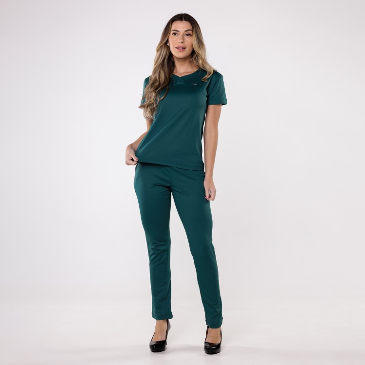 Scrub Sottile Light Tecnológico Feminino Verde Real