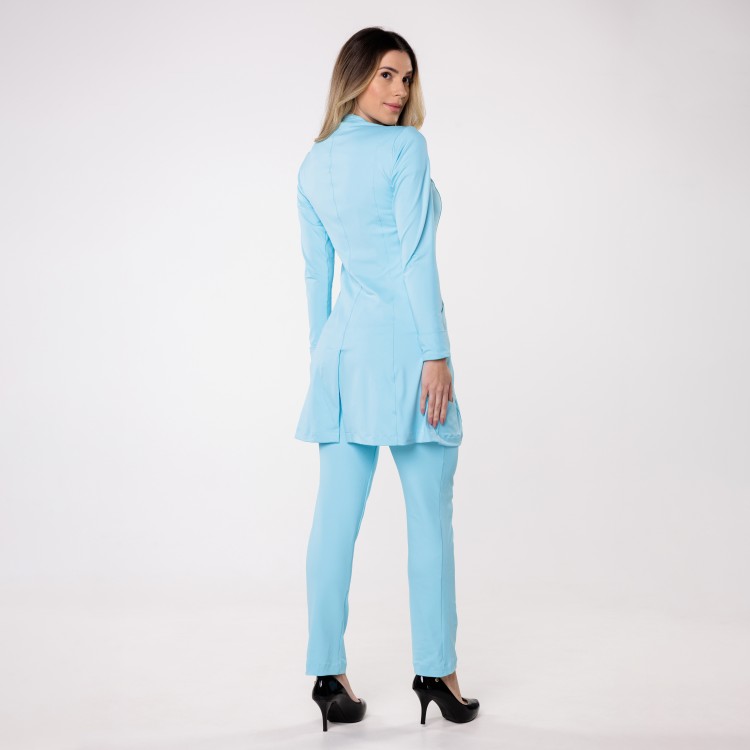 Jaleco Sottile Up Tecnológico Feminino Azul Cristal