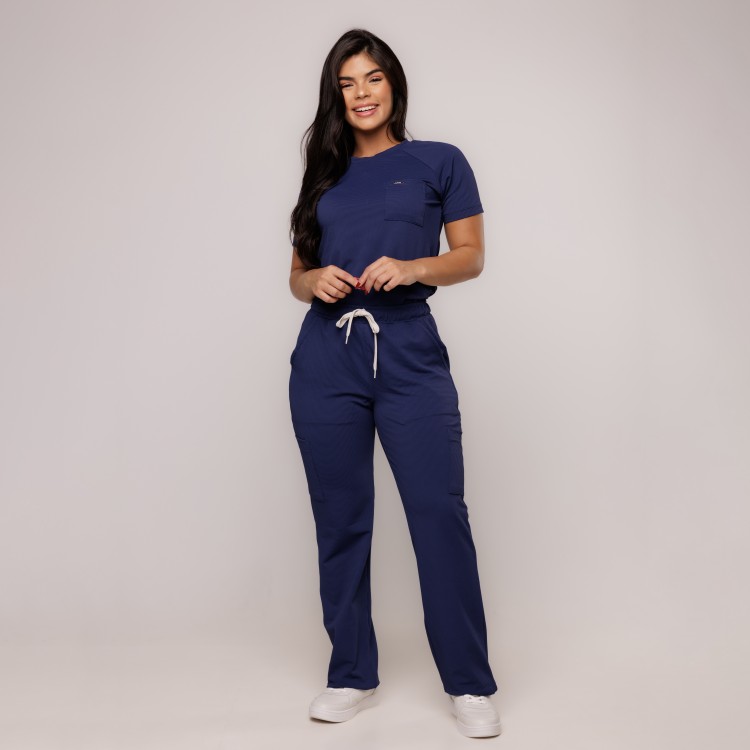 Scrub Sottile Lovely Feminino Azul Marinho