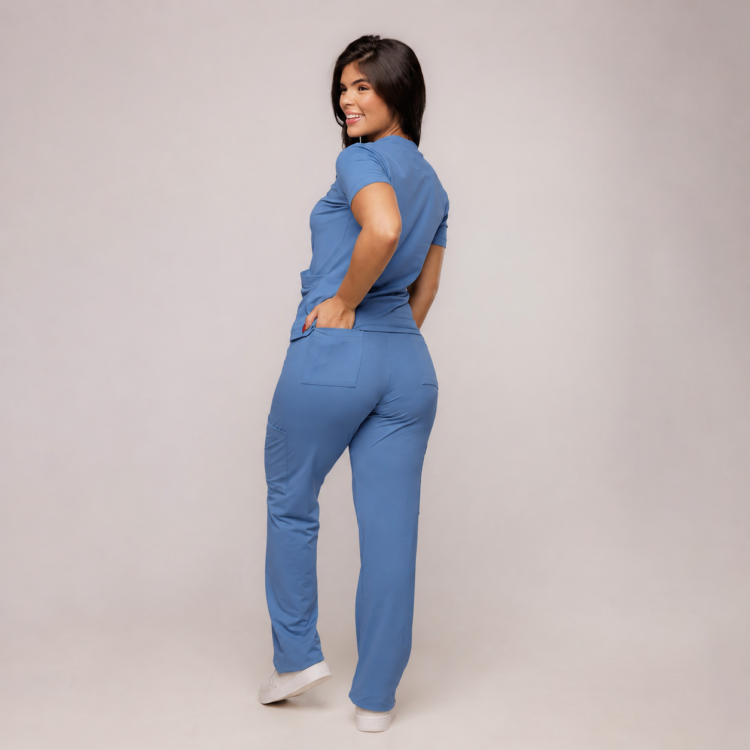 Scrub Sottile Candy Tecnológico Feminino Azul Denin