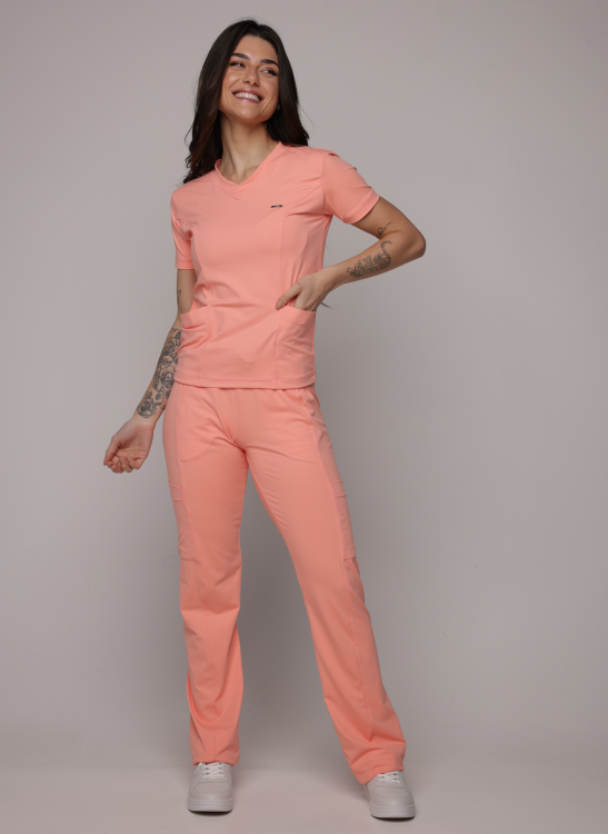 Scrub Sottile Candy Tecnológico Feminino Peach Coral
