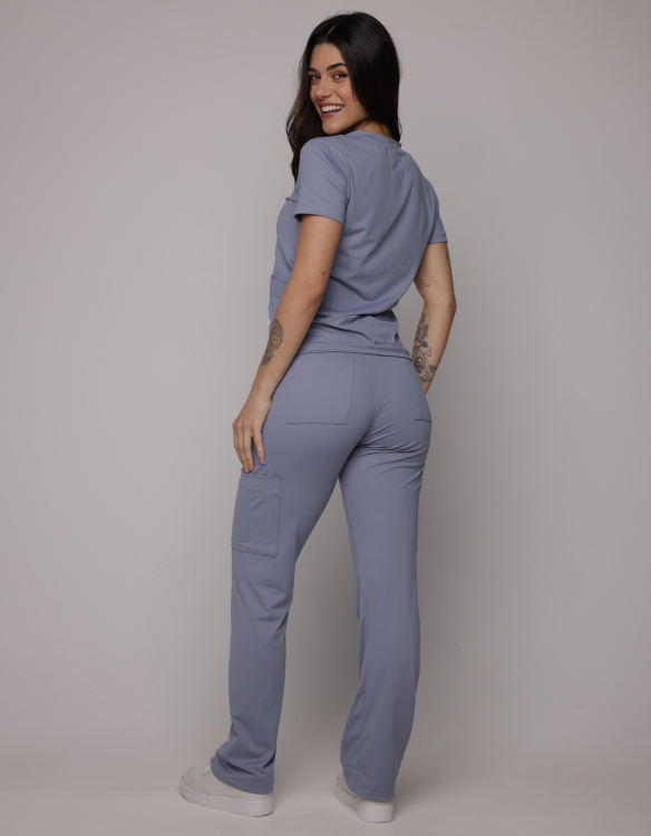 Scrub Sottile Candy Tecnológico Feminino Azul Chuva