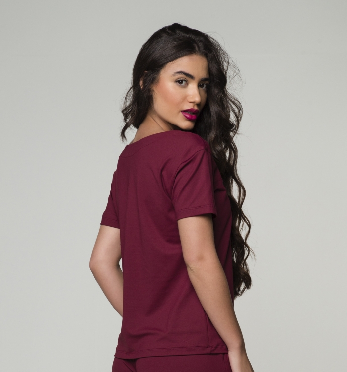 Blusa Feminina Sottile Light Bordô